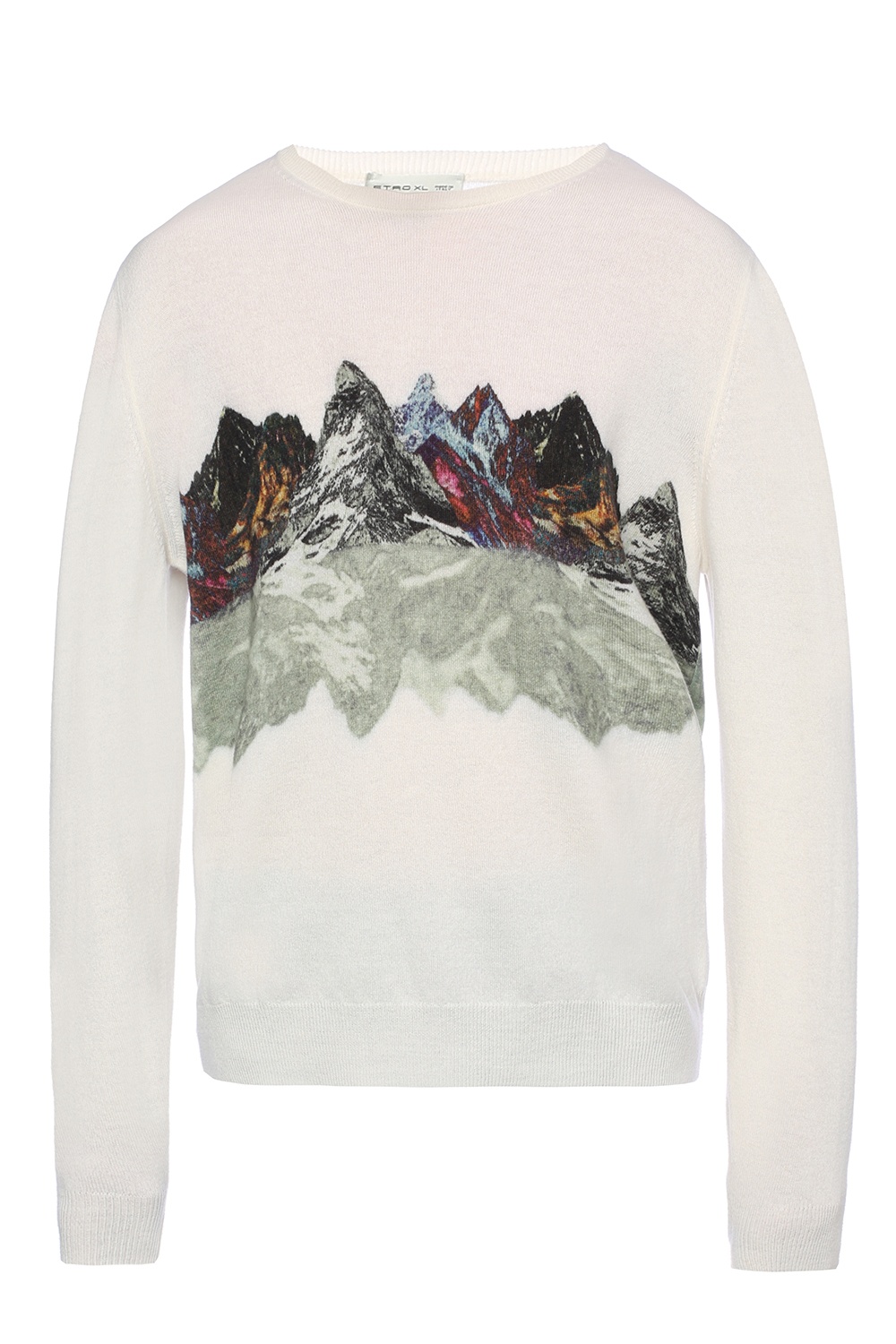 White Mountain print sweater Etro Vitkac Germany